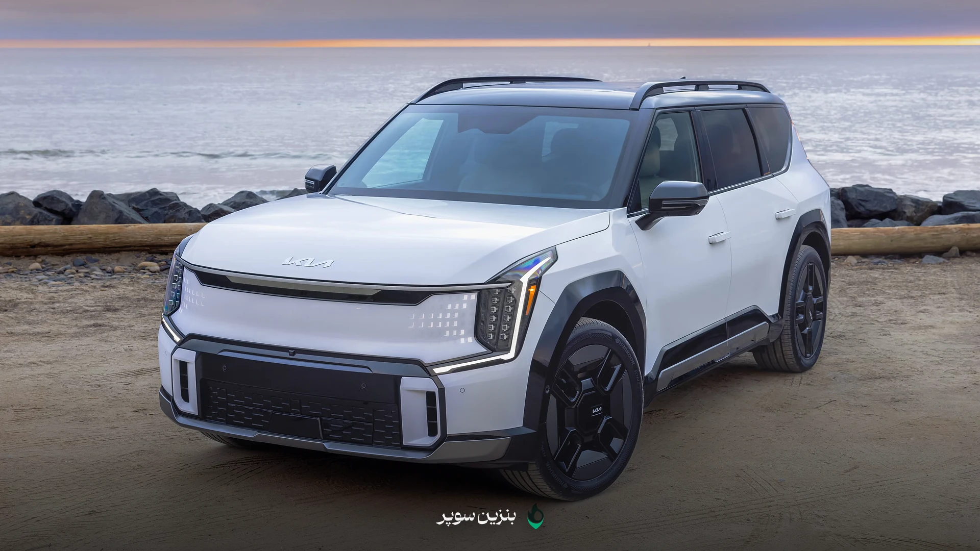 کیا EV9 مدل ۲۰۲۷ در نسخه Wind با تریم مشکی و رنگ Wolf Gray